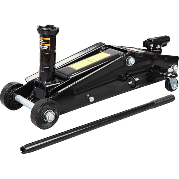 HPDMC 3 Ton Hydraulic Floor Jack - Low Profile Steel Car Lift, 6,600 lbs Capacity, 5-11/16" to 21" Lift Range
