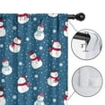 thumbnail image 4 of Blackout Kids Curtains,Blue Christmas Snowman Pattern Childrens Insulated Curtains Set Of 2,Bedroom Essentials,Toddler Room Decor 42"x54", 4 of 5