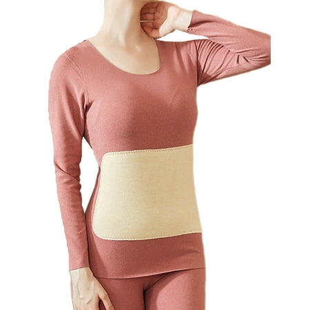

Bomotoo Unisex Warm Top And Bottom Suits Crew Neck Heating Thermal Underwear Winter Ultra Soft Seamless Long Johns Set Women Red 2XL