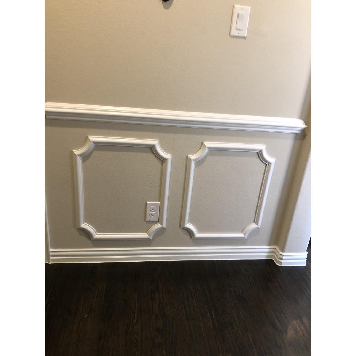 20"W x 20"H x 1/2"P Ashford Molded Scalloped Wainscot Wall Panel