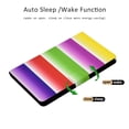 thumbnail image 2 of Allytech Galaxy Tab A 9.7 Inch Case SM-T550, Slim Fit Smart Cover Auto Sleep Wake Folio Stand PU Leather Shockproof Pencil Holder Wallet Case Girls Shell for Samsung Galaxy Tab A 9.7", Rainbow, 2 of 7