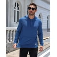 thumbnail image 6 of COOFANDY Men's Lightweight Pullover Hoodie Long Sleeve Sweatshirt Comfort Travel Hoodie, Mens Hoodies with Pocket, 6 of 10