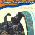 thumbnail image 5 of Dinosaur Skeleton Black Pattern 17" School Backpacks for Teens,Waterproof Oxford Fabric,S-Shape Padded Straps for School,Travel,Hiking,Camping, 5 of 6