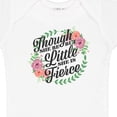 thumbnail image 4 of Inktastic Though She Be but Little She is Fierce with Flower Circle Illustration Girls Baby Bodysuit, 4 of 5
