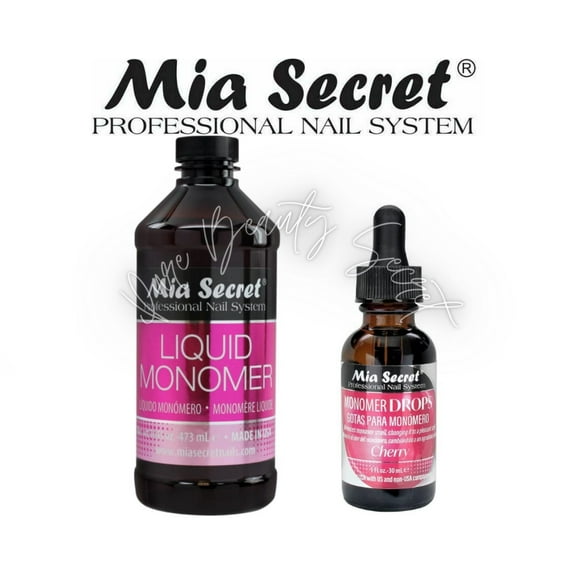 Mia Secret CHERRY SCENT Monomer Drop 1 oz 16 oz Monomer