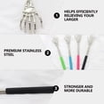 thumbnail image 4 of Soft Durable Rubber Hand Grip, Skeleton Hands Design Portable Back Scratcher For Promoting Blood Flow, 4 of 5