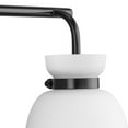 thumbnail image 4 of Lexie Collection Three-Light Matte Black Contemporary Vanity Light, 4 of 12