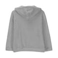 thumbnail image 4 of MKOSPLRT Kids Hoodies Zip Up Long Sleeve Fuzzy Fleece Sweatshirts Oversized Drop Shoulder Jackets Solid Color Coats with Pocket 5-13Years, 4 of 7