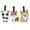 Corgi & Panda, variant on Wrapables Silicone Animal Luggage Tag with ID Card (Set of 3), Silly Buddies