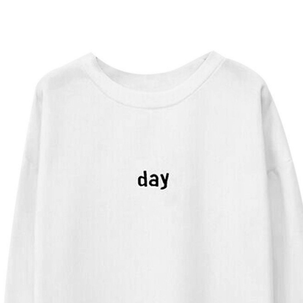 women's embroidered sweatshirts with collar