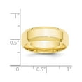 thumbnail image 4 of 10k Yellow Gold 7mm Beveled Edge Comfort Fit Wedding Band Size 7, 4 of 5