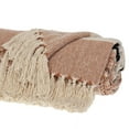 thumbnail image 3 of Parkland Collection Inca Brown Variegated Cotton Throw Blanket, 50 x 60 Decorative Couch Throw, 3 of 5