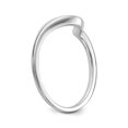 thumbnail image 6 of Solid 14k White Gold Contour Wedding Band Ring Size 7, 6 of 8