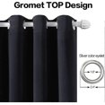 thumbnail image 4 of Thermal Blackout Curtains For Bedroom And Living Room, Set Of 2 Eyelet Curtains, Soundproof, Energy Saving, 4 of 4