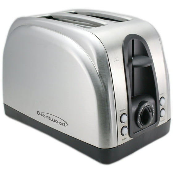 Brentwood 2 Slice Toaster (With Extra Functions) Stainless Steel