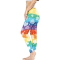 thumbnail image 3 of DISNIMO Love Printed High Waisted Yoga Pants for Women, Tummy Control Yoga Pants Leggings Breathable Workout Leggings for Yoga Gym, Multicolor, S, 3 of 6