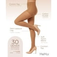thumbnail image 3 of MeMoi Velveteen Semi-Opaque 30 Denier Control Top Tights - Womens - Female (S-M, Cork), 3 of 12