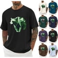 thumbnail image 5 of CYiJun George Graphic T Shirt for Men Summer Crew Neck Short Sleeve Casual Tees, 5 of 6