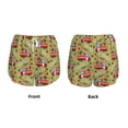 thumbnail image 6 of Uemuo Cartoon Fire Truck Pattern Women's Athletic Shorts High Waisted Running Shorts with Liner Pockets Gym Elastic Workout Shorts-Large, 6 of 9