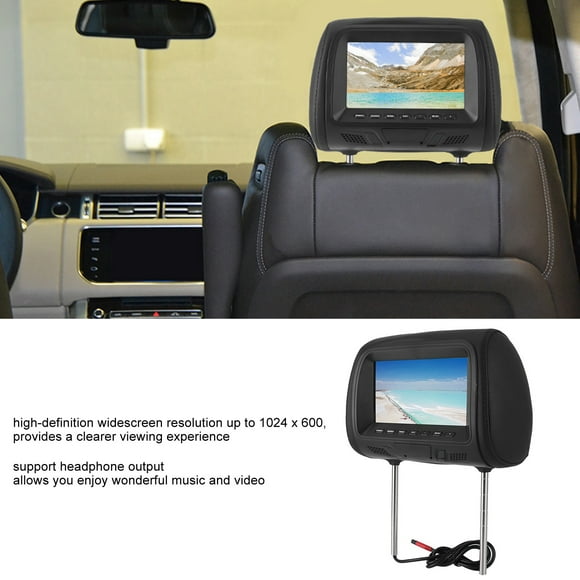 Car Headrest DVD Player, HD Multimedia Headrest LCD Video Player MP5 7inch Video Players for Car