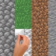 thumbnail image 4 of RMK5136GM Minecraft Block Strips Peel and Stick Wall Decals, 4 of 4