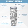 thumbnail image 5 of Bingfone Snake for 40 Oz Stainless Steel Travel Mug Double Wall Water Coffee Cup for Home,Office, Outdoor Works Great for Ice Drinks and Hot Beverage, 5 of 8
