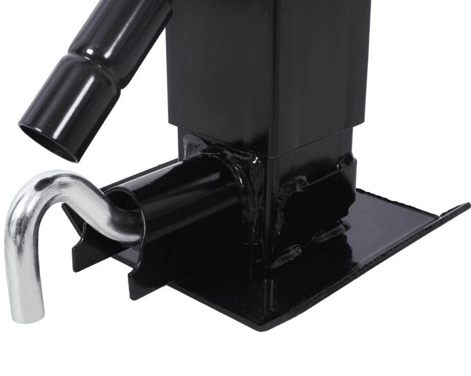 Weld On Trailer Jack, 12,000 lb Capacity, No Mount Square Jack Tube, 26'' Travel