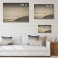 thumbnail image 4 of Designart "Black And White Simplicity Beach Photo III" Nautical & Beach Print on Natural Pine Wood, 4 of 5