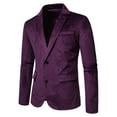 thumbnail image 2 of Pimfylm Mens Blazers Fashion Open Front Mens Blazer Jackets Purple 2XL, 2 of 4