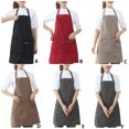 thumbnail image 4 of Injueey Delantal de cocina impermeable conveniente cubierta protectora accesorio adultos delantales ropa de trabajo para restaurante cafetería Herramientas y accesorios para hornear, 4 of 6