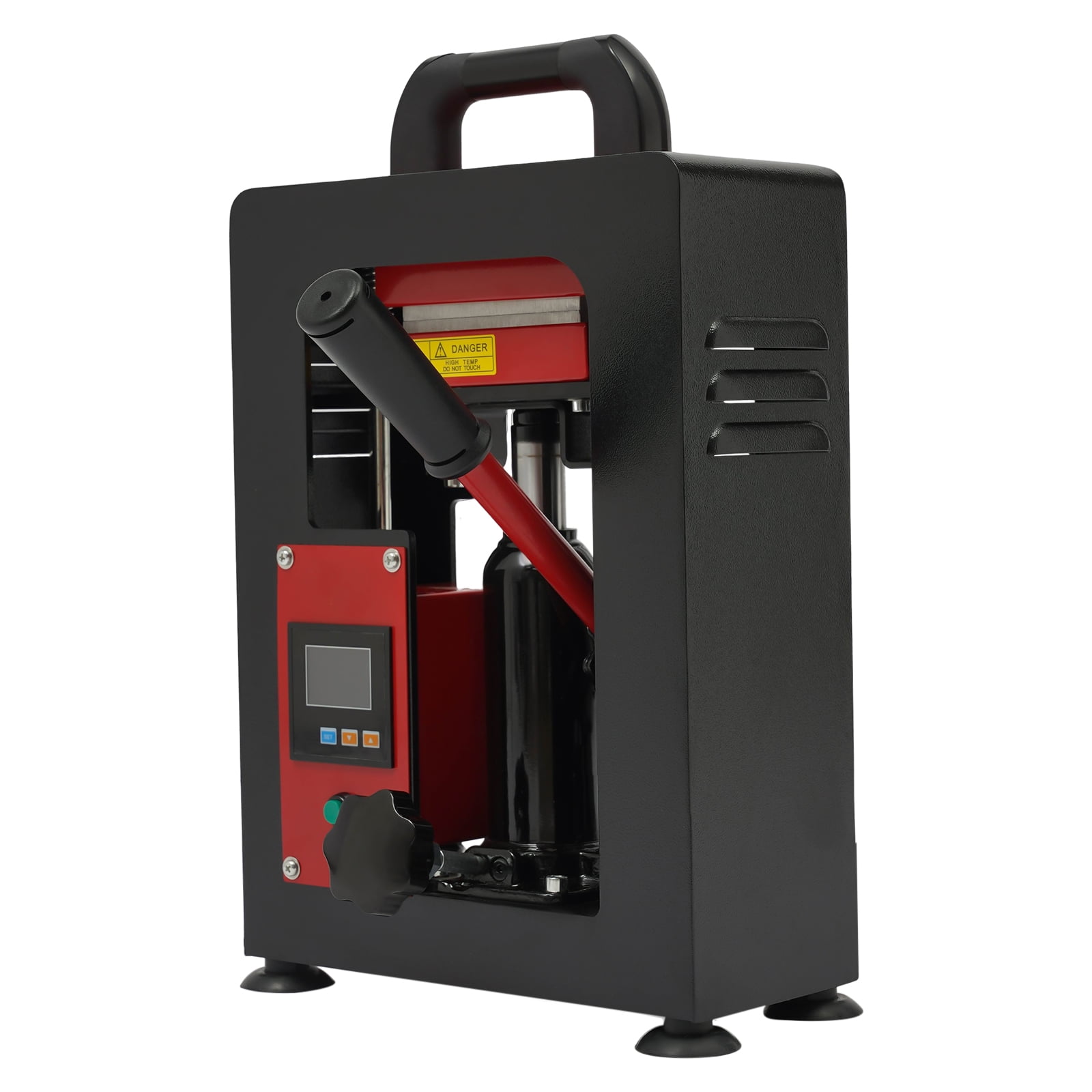 1 PCS Black Hydraulic Heat Press Machine, Used for Bonding, Extracting Vegetable Oils, Stamping Patterns on Clothes or Bags