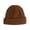 Caramel, variant on sunsanly Winter Unisex Hat Knitted Stretchy Dome Hat Thick Solid Color Ear Protection Warm Daily Wear Cap Outdoor Skiing Cap