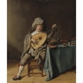 thumbnail image 3 of Jan Miense Molenaer 15x17 Black Modern Framed Museum Art Print Titled - Self-Portrait as a Lute Player (C. 1636-1637), 3 of 5