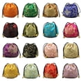 thumbnail image 3 of 16 Silk Brocade Jewelry Pouch Bag Drawstring Coin Purse Gift Bag Value Set, 3 of 5