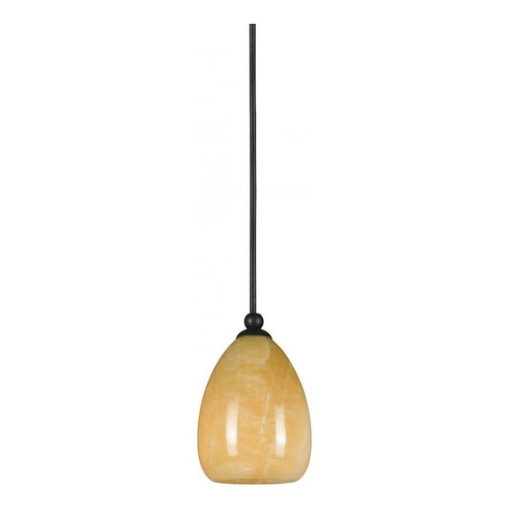 Cal LightingPN-1032-7-RU Down Mini Pendant - Rust, 7 ft.