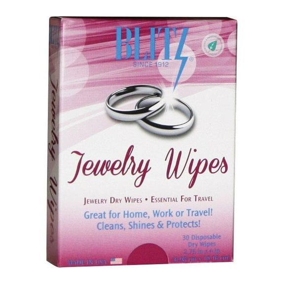 Disposable Jewelry Wipes - Designed to Clean Gold, Sterling Silver and Platinum.