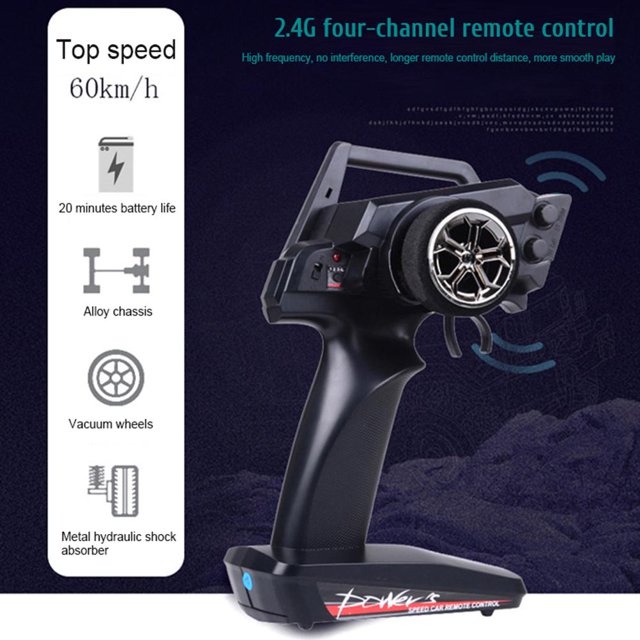 Coche de carreras de control remoto Jadeshay WD Electronic Off Road Car 144001 2.4G