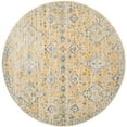 thumbnail image 3 of SAFAVIEH Evoke Stamen Traditional Bordered Area Rug, Gold/Ivory, 6'7" x 6'7" Round, 3 of 7