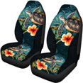 thumbnail image 5 of Pzuqiu Turtle Flower Car Seat Covers Full Set Easy to Install, Suitable for SUV Seats Car Seats Sedan Seats, Front and Rear Seat Cover Set for Truck Most Sedans, 5 of 10