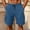 Blue-04, variant on LIBRCLO Cargo Shorts for Men Fashion Slim-Fit Casual Shorts with Multiple Pockets for Vacation