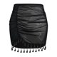 thumbnail image 5 of MKLEKYY Trajes De Baño Mujer Curvy Women Sheer Wrap Knot Waist Skirt Cover Up Skirt Beach Wrap Bikini Shiny Wraps Cover Ups For Swimwear, 5 of 6