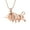 Rose, variant on Fighting Bull Pendent for Ashes and Chain Cremation Jewelry for Ashes Holder Memorial Jewelry