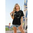 thumbnail image 4 of MOUSYA Magical Shirt for Women Believe in Magic Shirts Cute Graphic Printed Tee Family Vacation Short Sleeve Tee Tops, 4 of 13