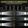 thumbnail image 2 of Luz de automoción 1 faro LED de 7 pulgadas de 7 x 6 o 5 x 7 pulgadas con luz alta/baja y DRL 180 W IP67 resistente al agua de repuesto para Jeep Wrangler YJ Cherokee XJ Comanche MJ Chevrolet GMC y más, 2 of 8
