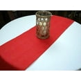 thumbnail image 4 of BalsaCircle 14" x 108" Natural Burlap Table Runner Red, 4 of 5