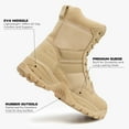 thumbnail image 2 of Maelstrom Military Tactical Work Boots with Side Zipper, Tan, Size 10W, 2 of 7