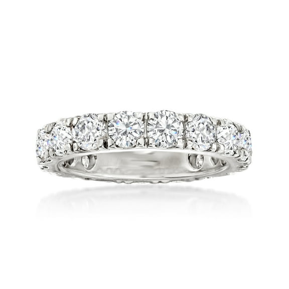Ross-Simons 4.00 ct. t.w. Diamond Eternity Band in 14kt White Gold, Women's, Adult