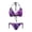 Dark Bare Branches Print, variant on Women's Woodland Camo Halter Neck Bikini Set - Two Piece Triangle Swimsuit with Tie Side Bottoms - Sexy Quick Dry Swimwear for Beach & Pool Vacation