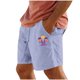 thumbnail image 1 of Pantalones Cortos para Hombre Cintura Elástica con Bolsillos Color Sólido Casual Cordón Suelto Pantalones Cortos de Ejercicio, 1 of 4