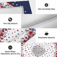 thumbnail image 6 of Red Flowers Outdoor Rug for Patio/Deck/Porch, Non-Slip Large Area Rug 5 x 7 Ft, Independence Day Stars Retro Country Indoor Outdoor Rugs Washable Area Rugs, Reversible Camping Rug Carpet Runner, 6 of 8